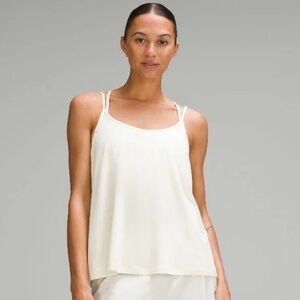 Modal Silk-Blend Spaghetti Strap Tank Top Sundance Size 2